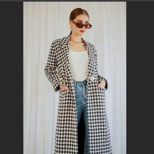 Petite Studio - Marquis Coat - Black Houndstooth (XS)